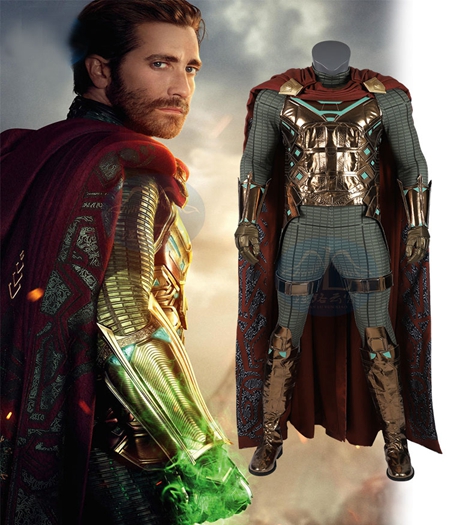 Spider-Man : Far From Home : Ensemble Complet Mysterio Du Même Costume Pour Le Film Cosplay