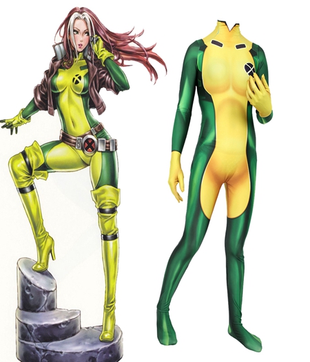 X-Men ： Vente Pas Cher Rogue Costume Bodysuit Cosplay 