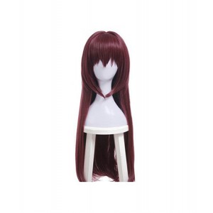 Fate/Grand Order : Longs Cheveux Raides Brown Wig Scáthach Cosplay