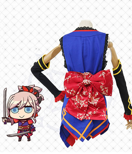 Fate/Grand Order : Miyamoto Musashi Ensemble Complet Bleu Costume Cosplay