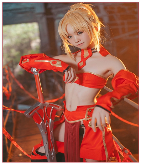 Fate/Grand Order : Costume Cosplay Mordred Ensemble Complet