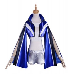 Fate/Grand Order : Ensemble Complet Costume Tamamo-no-Mae Bleu Kit Cosplay