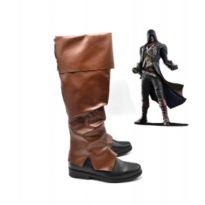 Assassin’s Creed:Unity Brown Boots Arno Victor Dorian Cosplay