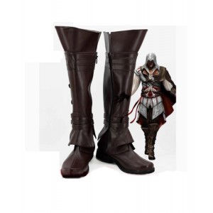 Assassin's Creed : Brown Boots Ezio Auditore Cosplay