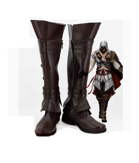 Assassin's Creed : Brown Boots Ezio Auditore Cosplay