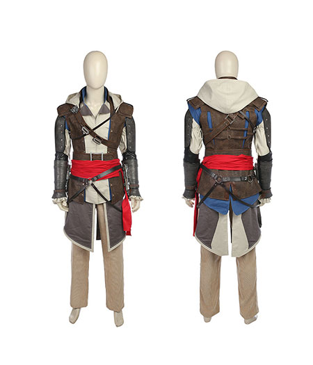 Assassin's Creed : Black Flag Edward James Kenway Manteau Costume Cosplay