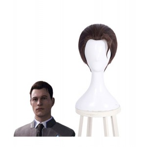 Detroit : Become Human Court Brown RK800 Connor Wig Cosplay Achat