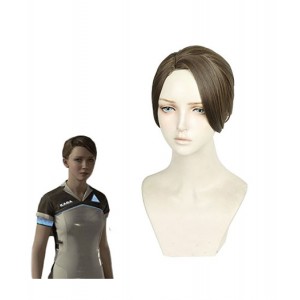 Detroit : Become Human Kara AX400 D'or Brown Wig Cosplay Vente Chaude