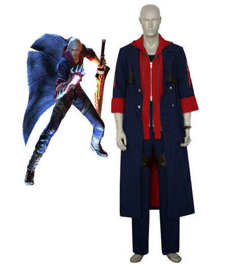 Devil May Cry 4 : Nero Bleu Coupe Vent Kit Costume Cosplay Acheter