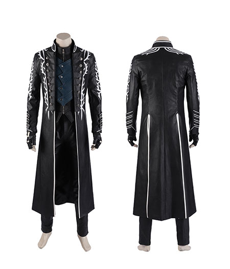 Devil May Cry 5 : Vergil Noir Coupe Vent Cosplay