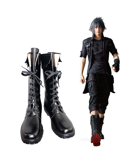 Final Fantasy : Noir Cuir Boots Noctis Lucis Caelum Cosplay