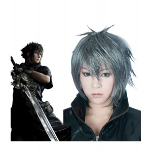 Final Fantasy : Gris Argenté Wig Noctis Lucis Caelum Cosplay