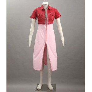 Final Fantasy : Rose Robe Aerith Gainsborough Costume Cosplay