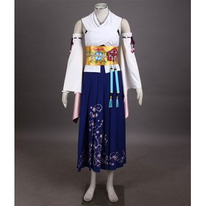 Final Fantasy 10 : Yuna Kimono Ensemble Complet Costume Cosplay