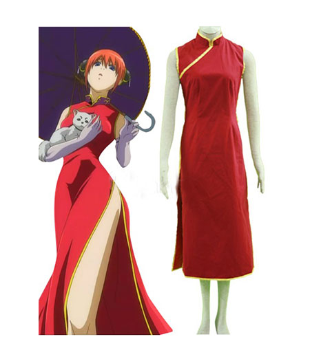 Gintama : Kagura Rouge Cheongsam Costume Cosplay Acheter