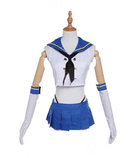 Kantai Collection : Bleu Uniforme Marin Shimakaze Costume Cosplay Vente Pas Cher