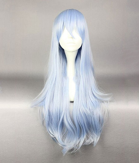 Kantai Collection : Hibiki 80cm Bleu Clair Wig Cosplay Acheter