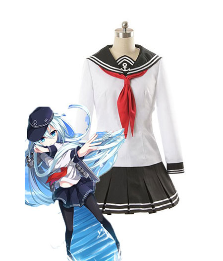 Kantai Collection : Serré Uniforme Akatsuki Hibiki Costumes Cosplay Achat