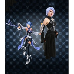 Kingdom Hearts III : Haute Qualité Aqua Sexy Costume Cosplay