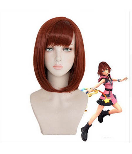 Kingdom Hearts III : Brown Court Wig Kairi Cosplay Vente Chaude