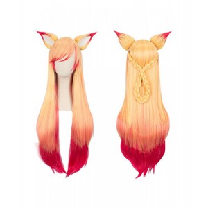 League of Legends : Haute Qualité Ahri Soraka Renard Wig Cosplay Vente Chaude