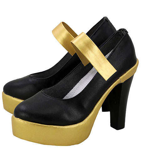 League of Legends : Jaune Et Noir Ahri Talons Hauts Chaussures Cosplay Acheter