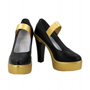 League of Legends : Jaune Et Noir Ahri Talons Hauts Chaussures Cosplay Acheter