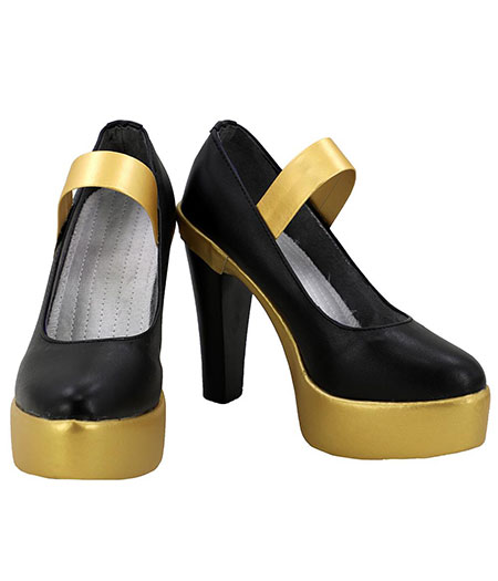 League of Legends : Jaune Et Noir Ahri Talons Hauts Chaussures Cosplay Acheter