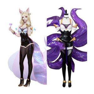 League of Legends : K/DA Ahri Pourpre Collants Costume Cosplay Acheter Pas Cher