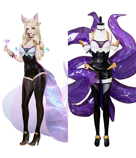 League of Legends : K/DA Ahri Pourpre Collants Costume Cosplay Acheter Pas Cher