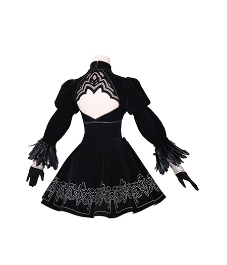 NieR : Automata YoRHa No. 2 Type B Noir Serré Costume Cosplay Achat