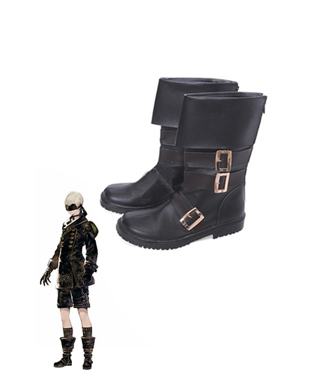 NieR : Automata Noir Boots Yohar 9-S Type S Cosplay Vente Pas Cher