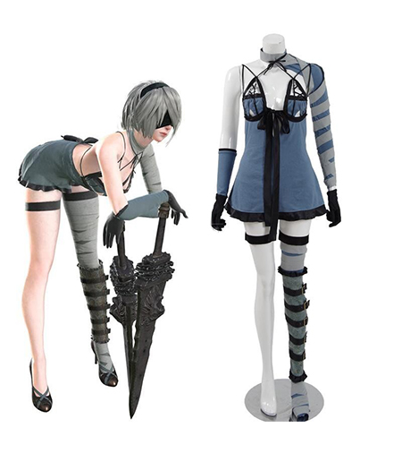 NieR : Automata YoRHa No.2 Type B Sexy Bleu Costume Cosplay