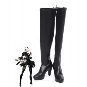 NieR : Automata YoRHa 2B Noir Long Boots Cosplay