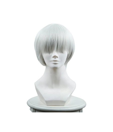 NieR : Automata YoRHa No. 9 Type S Masculin Gris Clair Wig Cosplay