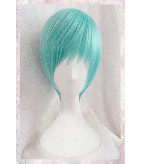 Touken Ranbu : Cheveux courts verts Ichigo Hitofuri Wig Cosplay