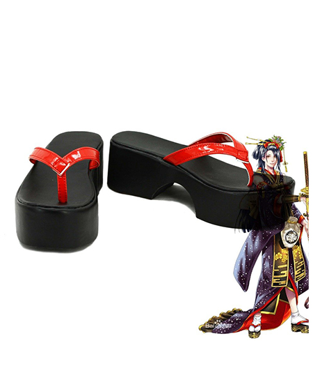 Touken Ranbu : Noir Chaussures Jiroutachi Cosplay Acheter