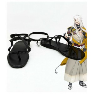 Touken Ranbu : Noir Chaussures Kogitsunemaru Cosplay