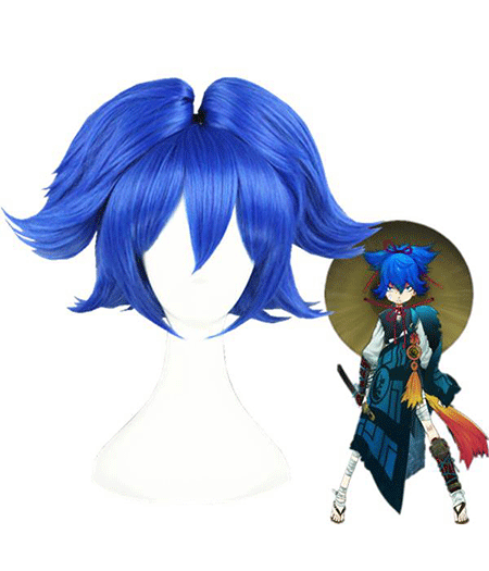 Touken Ranbu :  Bleu Wig Cosplay Sayo Samonji