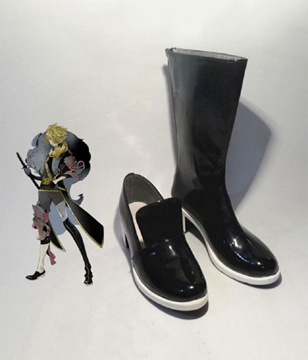 Touken Ranbu : Shishiou Noir Chaussures Cosplay