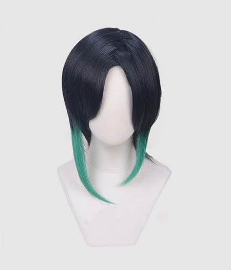 Touken Ranbu : Cosplay Noir Wig Shizukagata Naginata