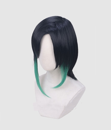 Touken Ranbu : Cosplay Noir Wig Shizukagata Naginata