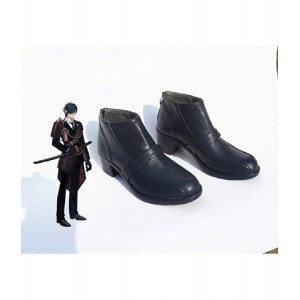 Touken Ranbu : Shokudaikiri Mitsutada Noir Chaussures Cosplay