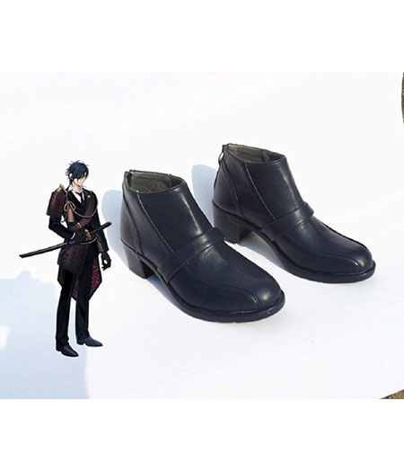 Touken Ranbu : Shokudaikiri Mitsutada Noir Chaussures Cosplay
