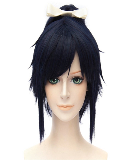 Touken Ranbu : Noir Wig Yamatonokami Yasusada Cosplay Acheter