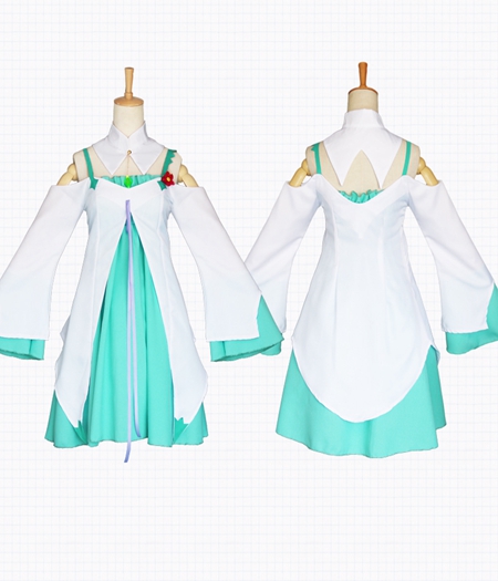 Re:Zero kara Hajimeru Isekai Seikatsu Anime Costume Cosplay Emilia Dress 