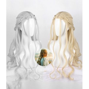 Game Of Thrones : Long Cheveux Bouclés Daenerys Targaryen Wig Cosplay