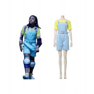 Stranger Things : Jean A Bretelles Erica Sinclair Costume Cosplay Achat