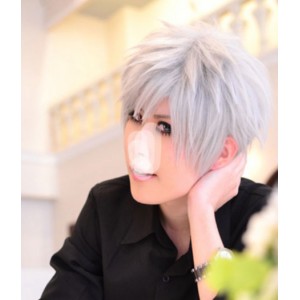 Uta no Prince-sama : Argenté Blanc Kurosaki Ranmaru Wig Cosplay Vente Chaude