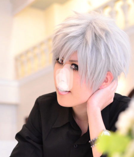 Uta no Prince-sama : Argenté Blanc Kurosaki Ranmaru Wig Cosplay Vente Chaude